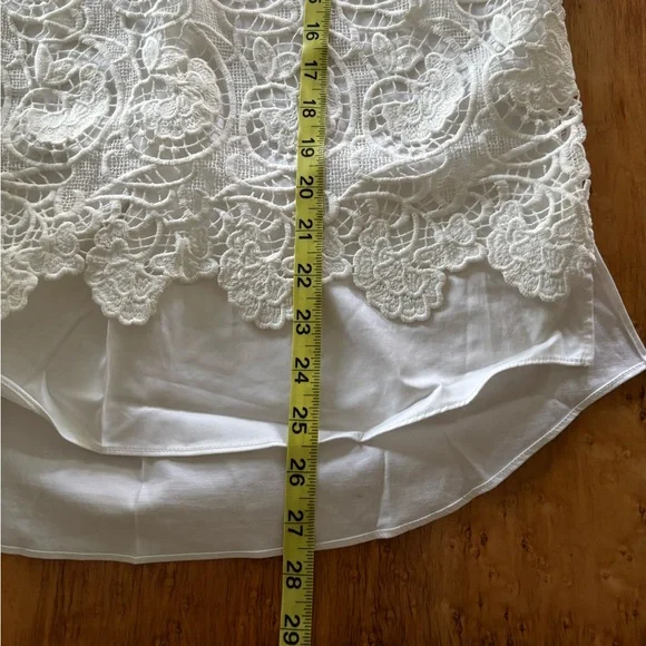 Ted Baker White Lace Short-Sleeve Blouse - Picture 9 of 11